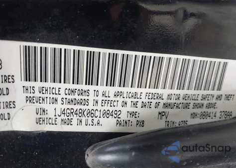 2006 Jeep Grand Cherokee Laredo z USA, uszkodzony, nr VIN 1J4GR48K06C108492